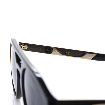 Gucci Acetate Mens Sunglasses GG0689S Black Gold 6 of 9