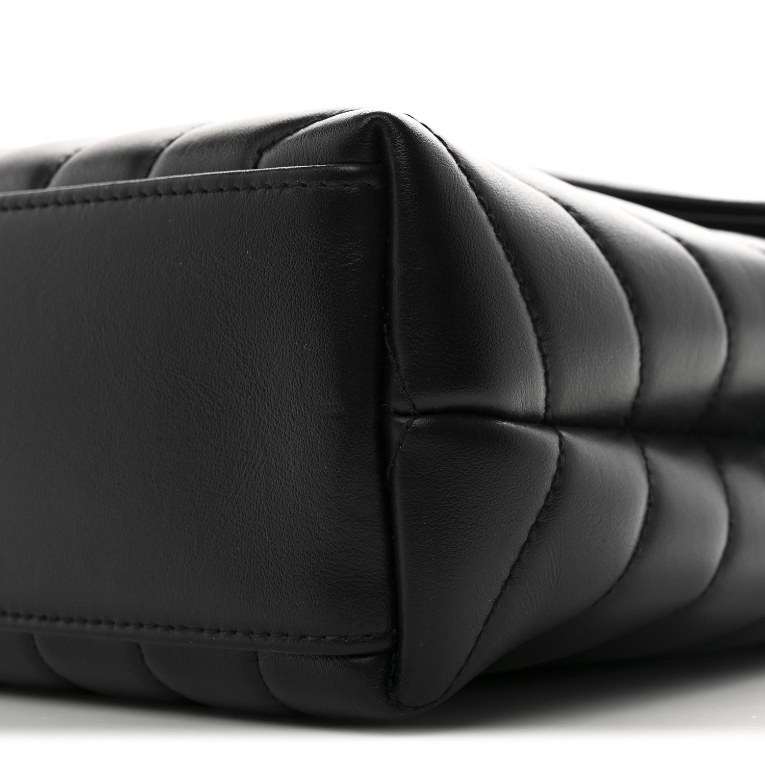Saint Laurent Calfskin Y Quilted Monogram Small Loulou Chain Satchel Black 10 of 10