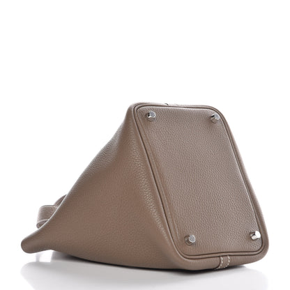 Hermes Taurillon Clemence Picotin Lock 18 PM Etoupe 4 of 6