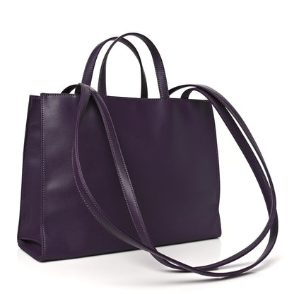 Telfar Vegan Leather Medium Shopping Bag Eggplant 2 of 13