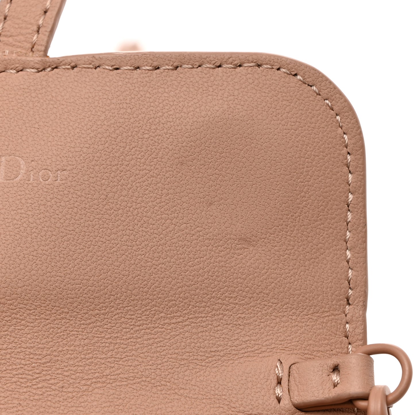 Ultra Matte Calfskin Nano Saddle Chain Pouch Rose Des Vents