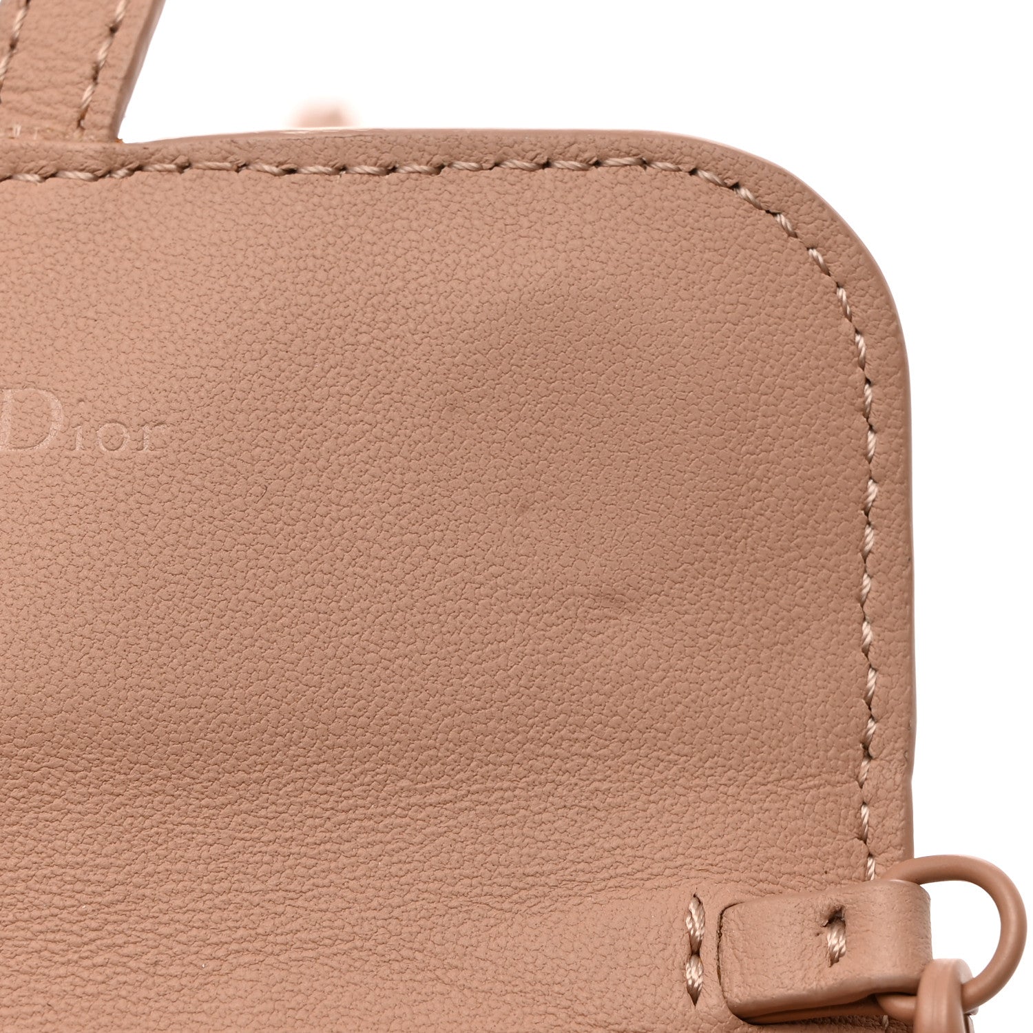 Christian Dior Ultra Matte Calfskin Nano Saddle Chain Pouch Rose Des Vents 8 of 9