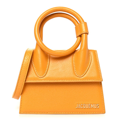 Jacquemus Calfskin Le Chiquito Noeud Orange 1 of 11