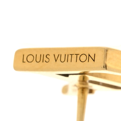 Louis Vuitton Metal LV Iconic Earrings Gold 4 of 5