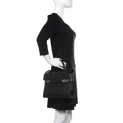 Delvaux Calfskin MM Tempete Satchel Black 3 of 13