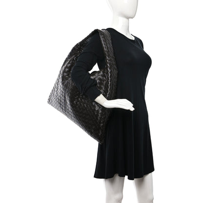 Bottega Veneta Calfskin Intrecciato Large Hop Ebano 2 of 8