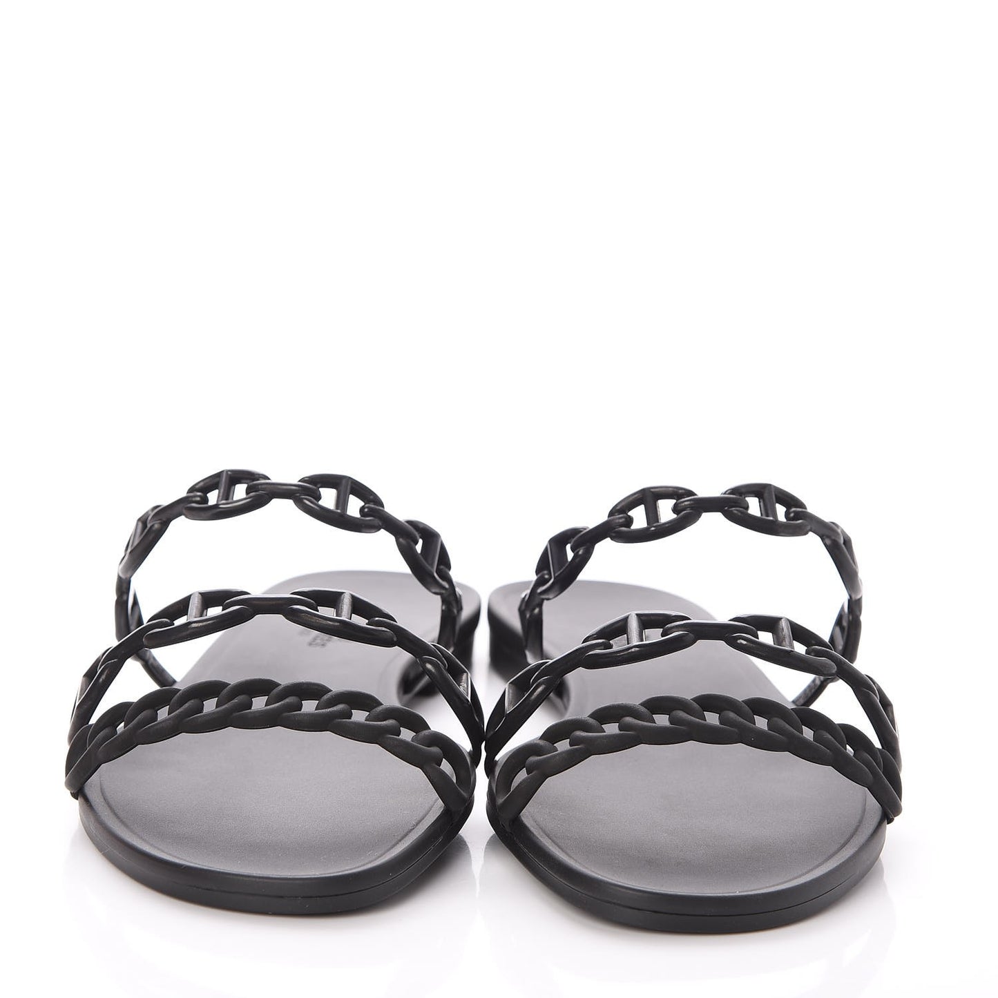 Rubber Chaine d'Ancre Rivage Sandals 38 Black