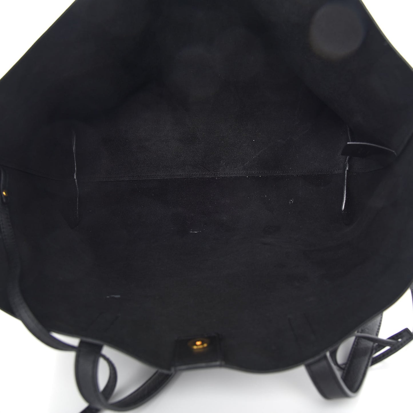 Calfskin Large Shopping Tote Black