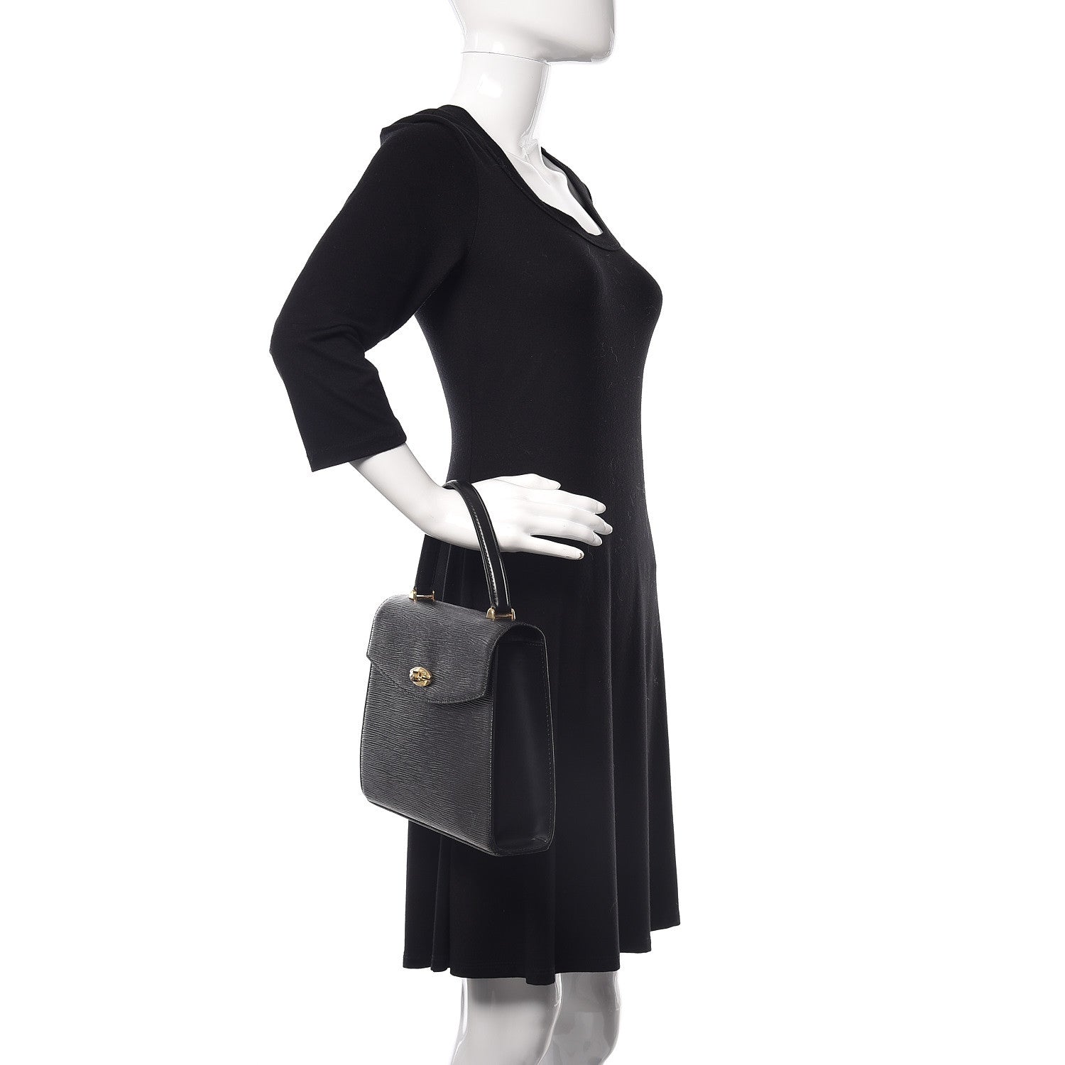 Louis Vuitton Epi Malesherbes Black 2 of 10