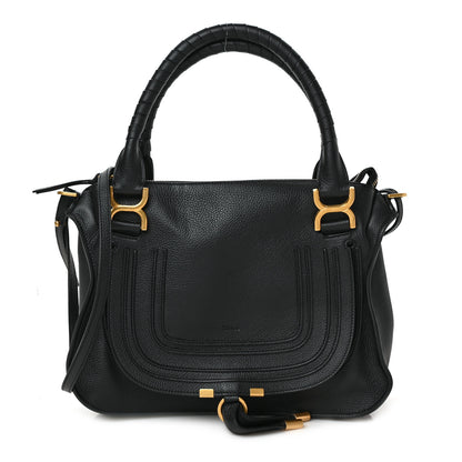 Chloe Calfskin Medium Marcie Satchel Black 1 of 9