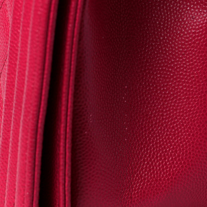 Chanel Caviar Quilted Medium Boy Flap Fuchsia 13 of 14