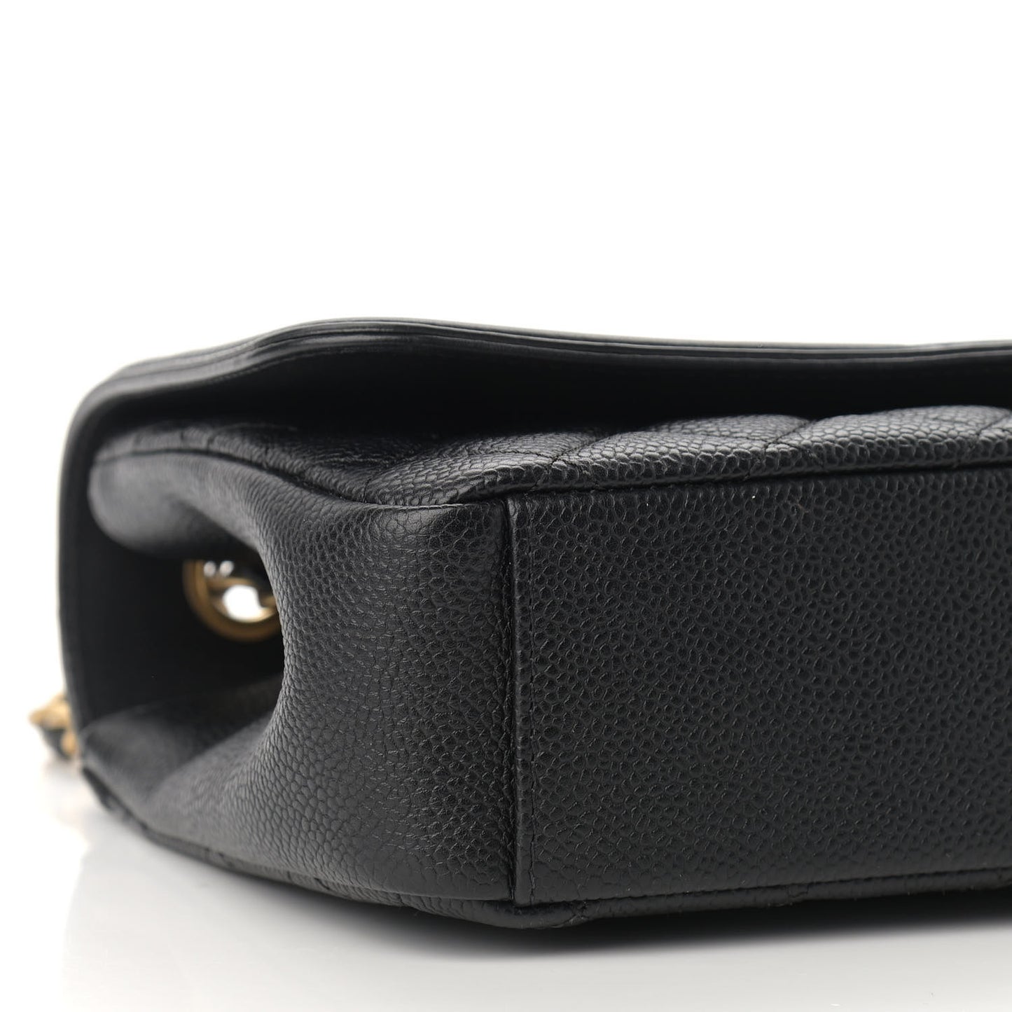 Caviar Quilted Medium CC Filigree Flap Black