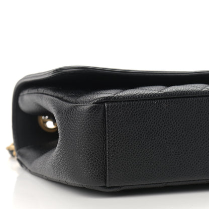 Chanel Caviar Quilted Medium CC Filigree Flap Black 8 of 10