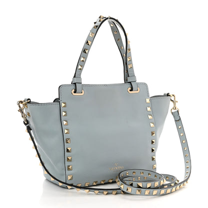 Valentino Garavani Vitello Mini Rockstud Tote Sky Sorbet 3 of 9