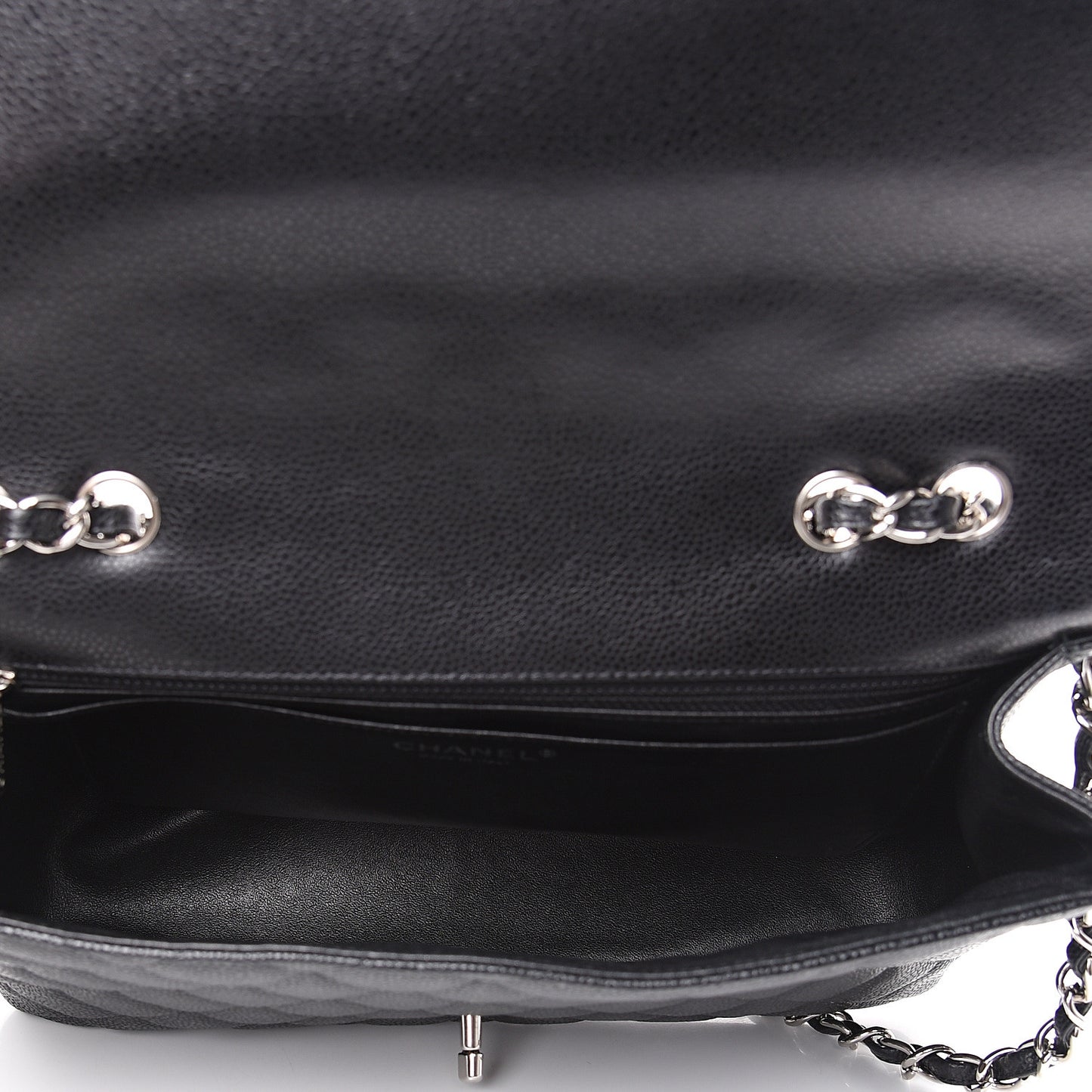 Caviar Quilted Jumbo Single Flap Black