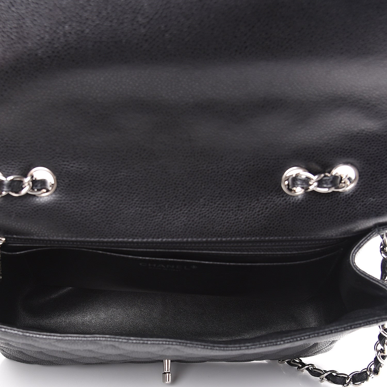Chanel Caviar Quilted Jumbo Single Flap Black 4 of 12