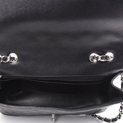 Chanel Caviar Quilted Jumbo Single Flap Black 4 of 12