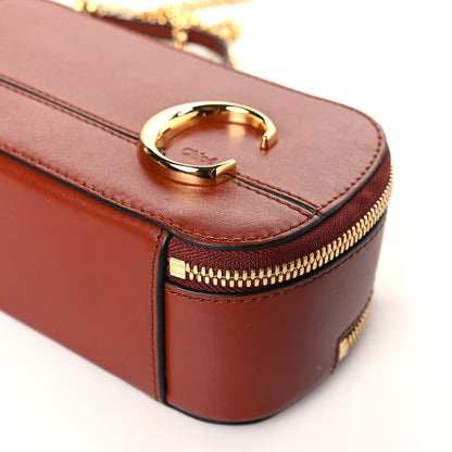 Chloe Shiny Calfskin Mini Vanity C Bag Sepia Brown 9 of 9