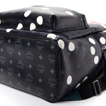 MCM Wrinkled Visetos Small Craig & Karl Beyond Snowdome Backpack Black 6 of 8