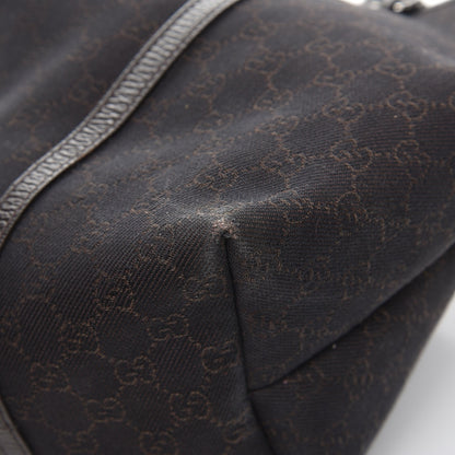 Gucci Denim Dollar Calfskin GG Monogram Large Joy Tote Brown 11 of 14