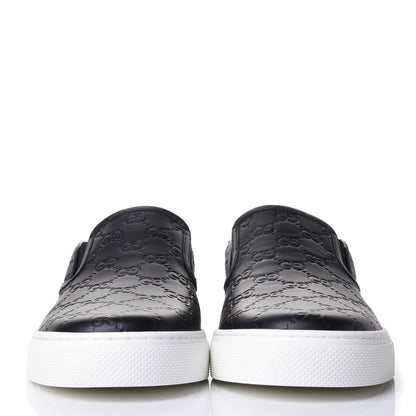 Gucci Guccissima Mens Dublin Slip On Sneakers 11.5 Black 2 of 4