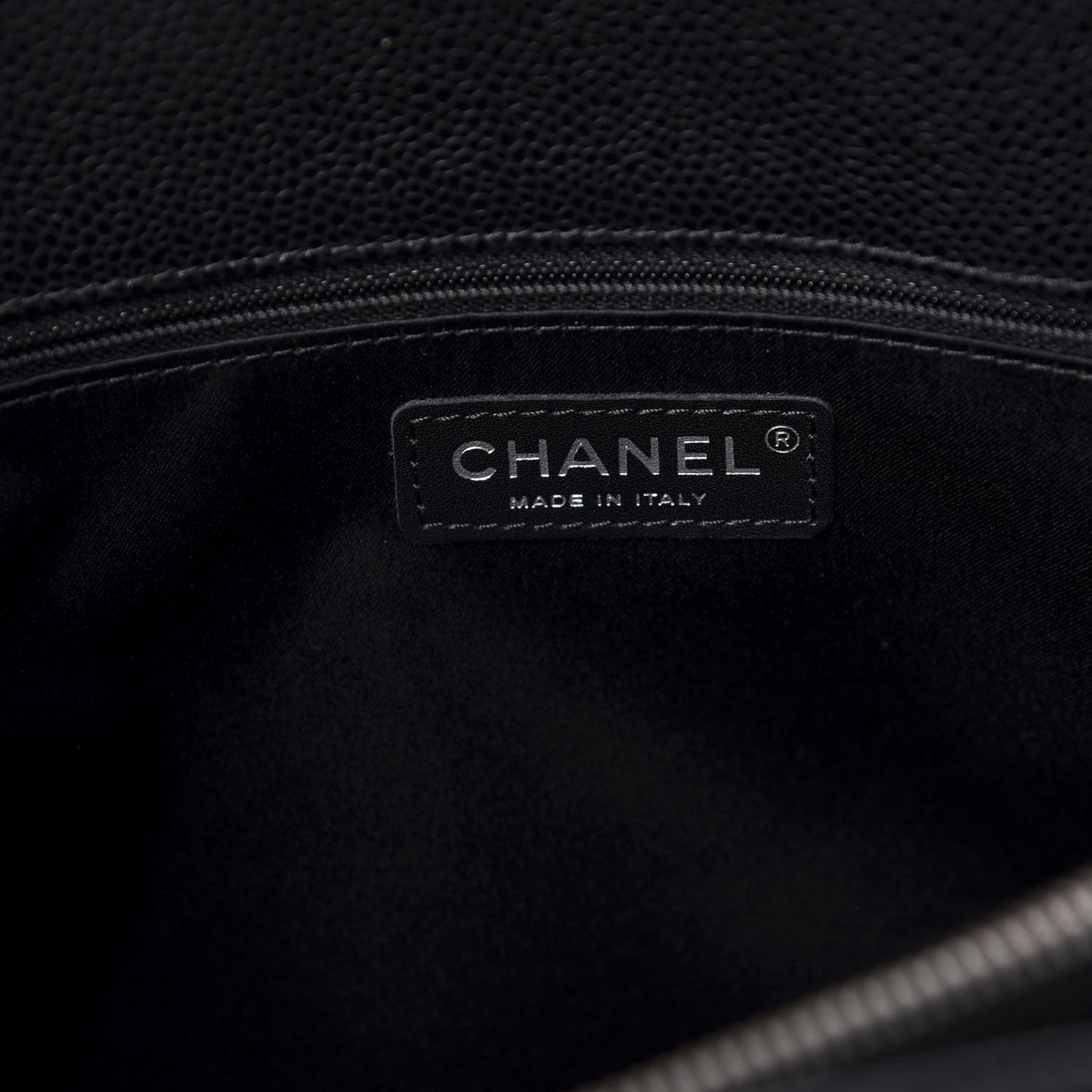 Caviar Quilted Grand Shopping Tote GST Black