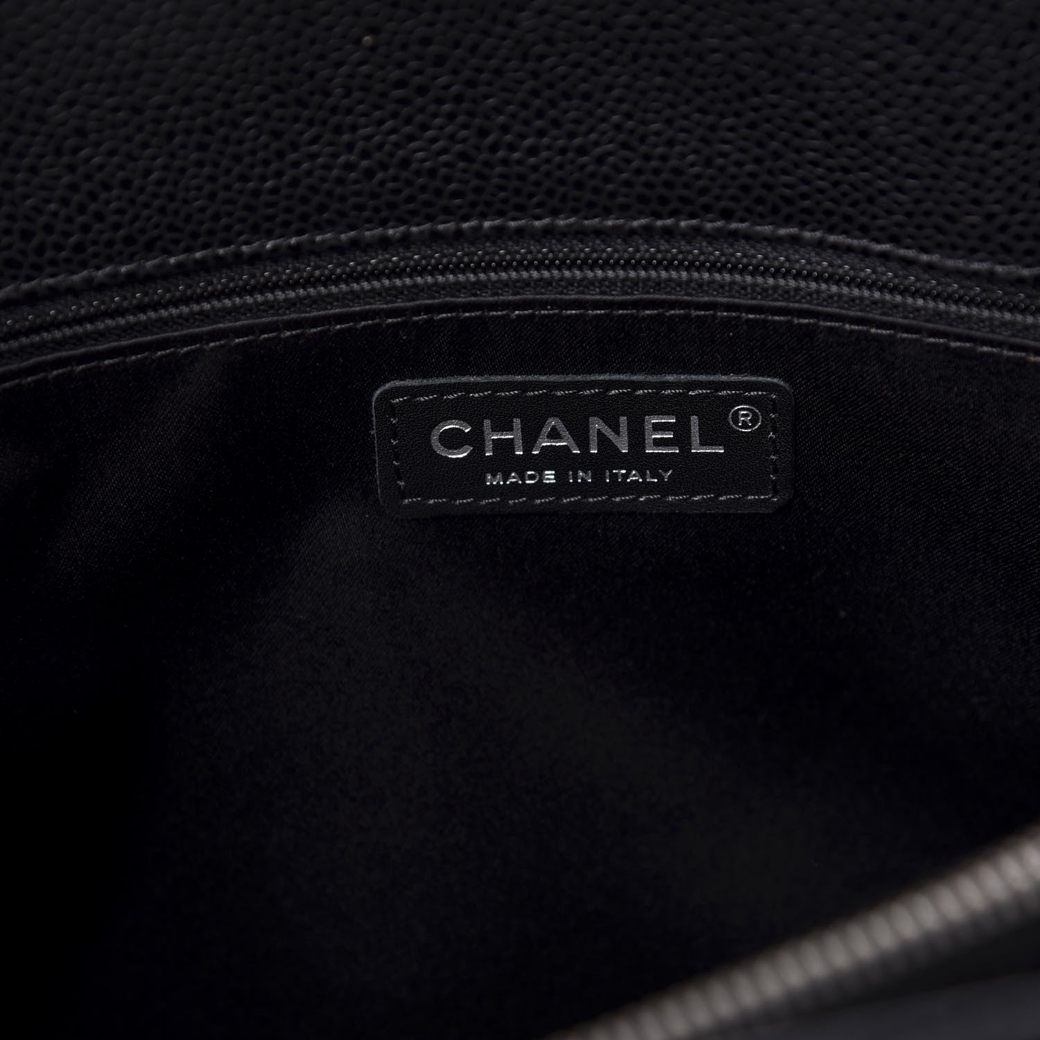 Chanel Caviar Quilted Grand Shopping Tote GST Black 8 of 10