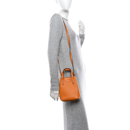 Salvatore Ferragamo Tumbled Calfskin Gancini Mini Bag Olivello 2 of 10