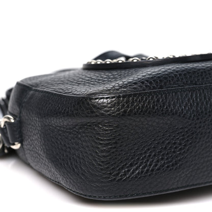 Gucci Pebbled Calfskin Studded Small Soho Disco Bag Black 8 of 10