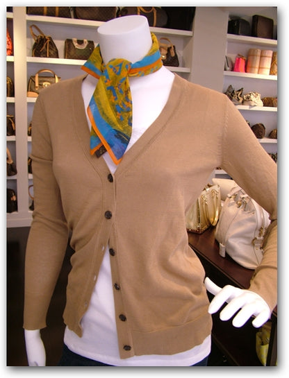 Louis Vuitton Cotton Monogram Pulp Scarf 2 of 4