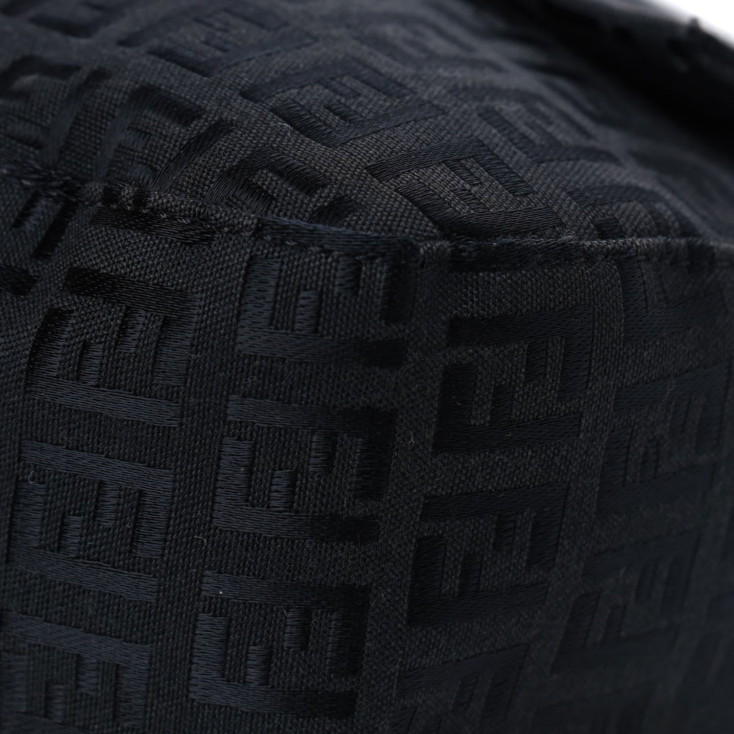 Fendi Zucchino Mama Baguette Black 6 of 10