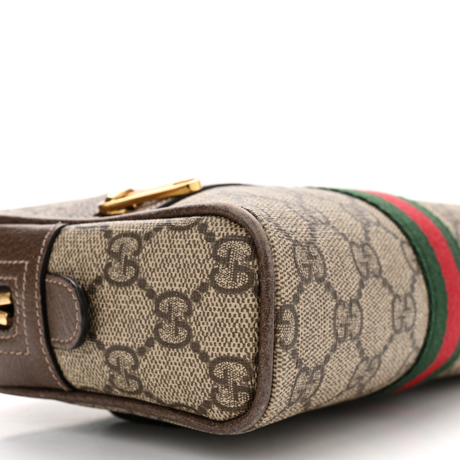 Gucci GG Supreme Monogram Web Small Ophidia Belt Bag 85 34 Dark Brown 10 of 11