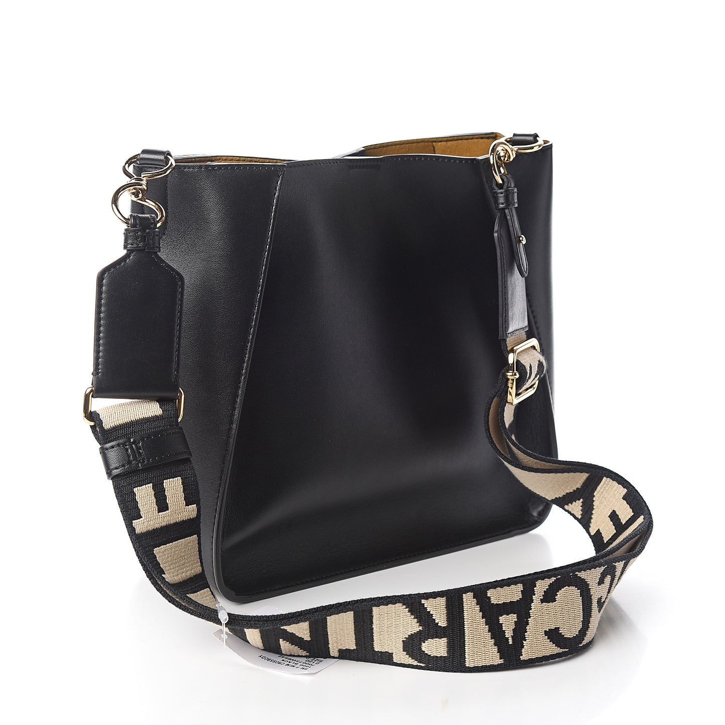 Eco Alter Nappa Perforated Logo Mini Crossbody Black
