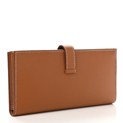 Hermes Epsom Bearn Gusset Wallet Gold 3 of 8