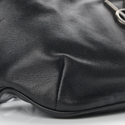 Saint Laurent Calfskin Monogram Belt Bag Black 9 of 14