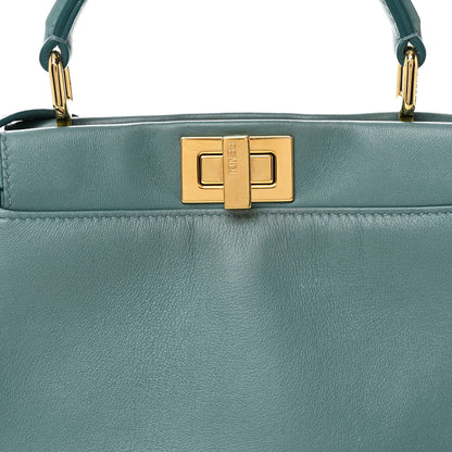 Fendi Nappa Mini Peekaboo Iconic Satchel Pound 8 of 13
