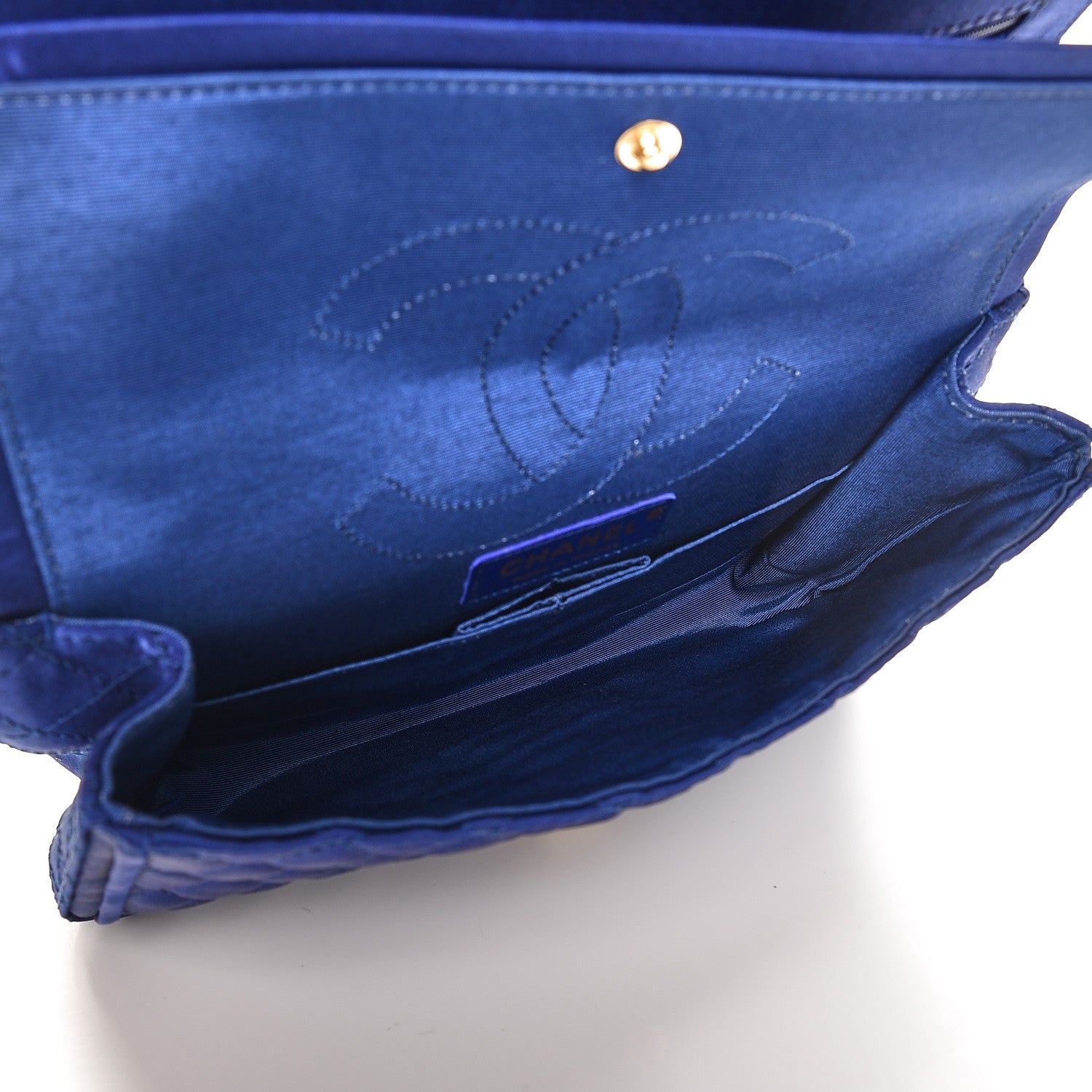 Chanel Satin Quilted 2.55 Reissue 225 Flap Blue 6 of 9