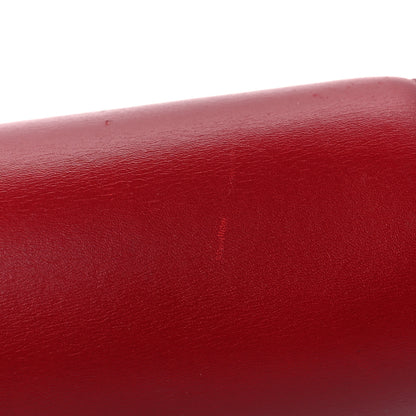 Celine Box Calfskin Medium Classic Box Flap Bag Red 8 of 9