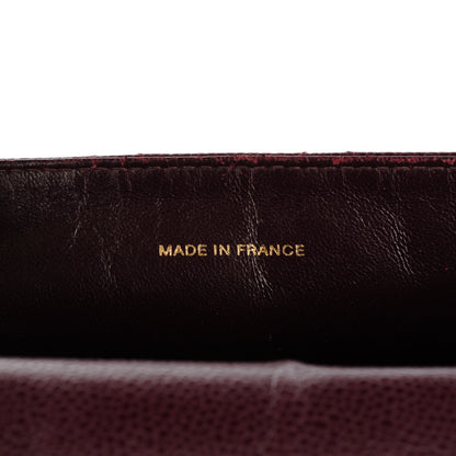 Chanel Caviar Stitched Shoulder Flap Burgundy 6 of 9