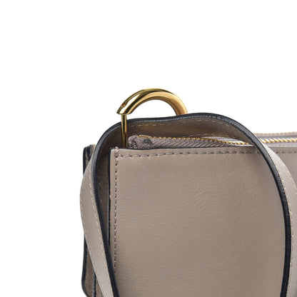 Chloe Calfskin Suede Small Jane Fringe Bag Motty Grey 8 of 10