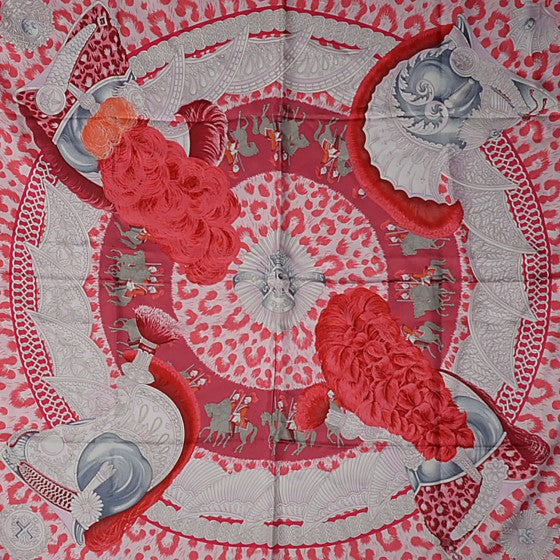 Silk Casques et Plumets Scarf 90