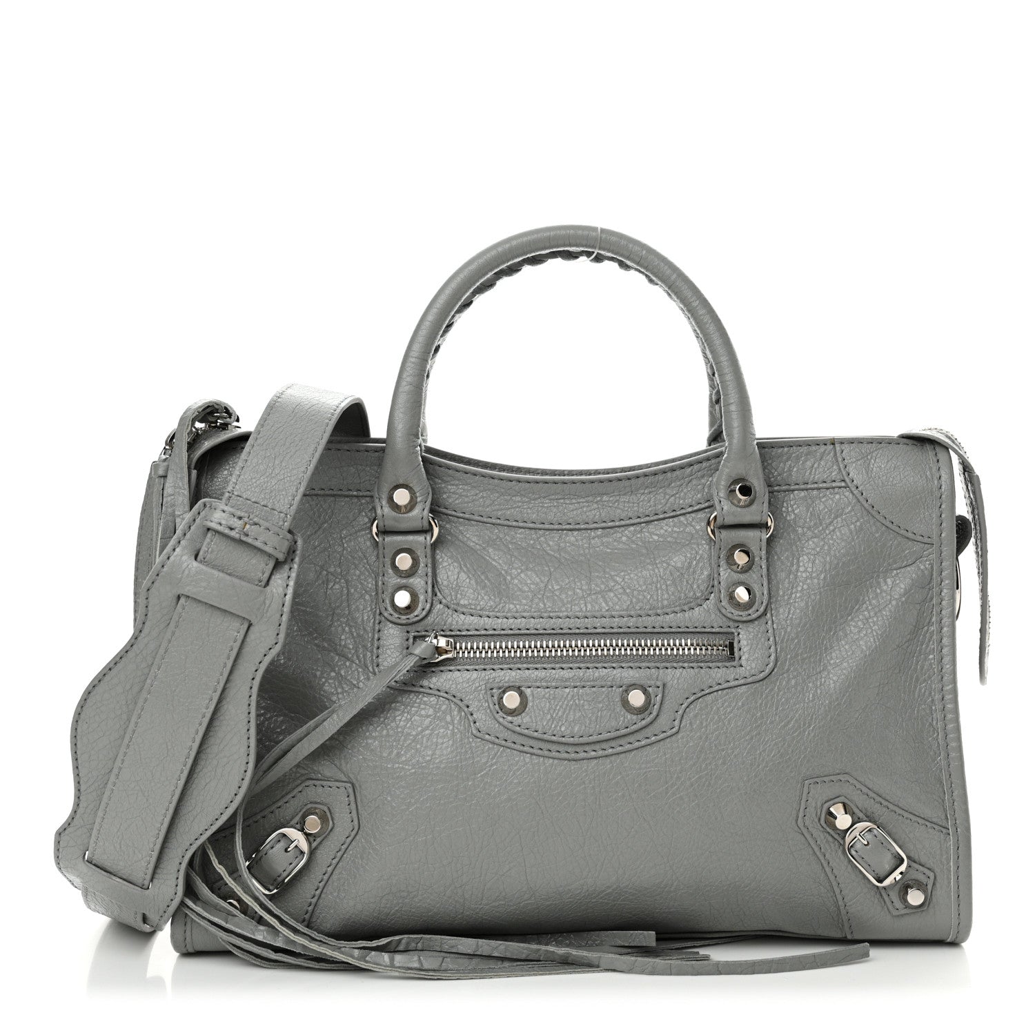Balenciaga Agneau Classic Silver Hardware S City Gris Haussmannien 1 of 12