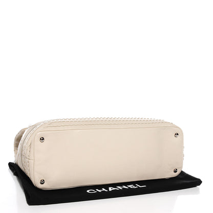 Chanel Calfskin Stitched Large Expandable Flap Bag White 4 of 8