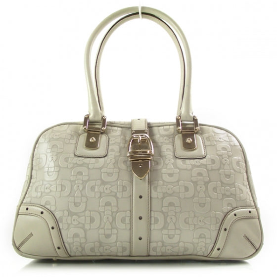 Gucci Leather Horsebit Glam Boston Ivory 1 of 10