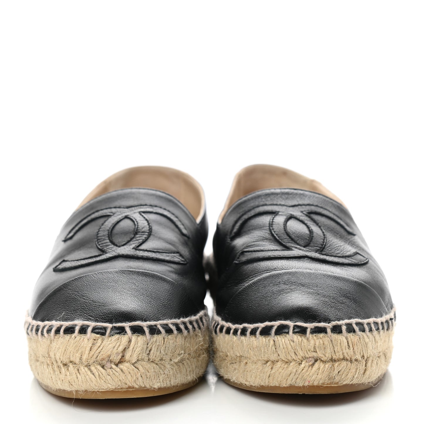 Lambskin CC Espadrilles 38 Black