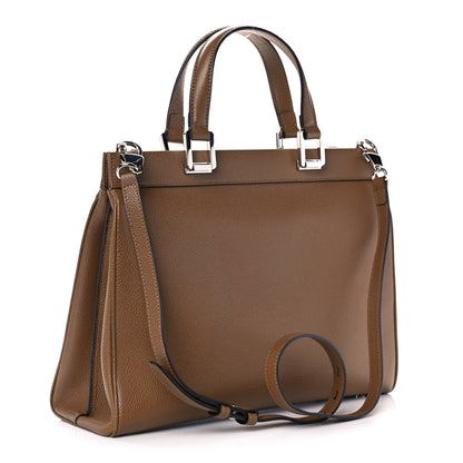 Gucci Grainy Calfskin Medium Zumi Top Handle Bag Friky Taupe 3 of 12