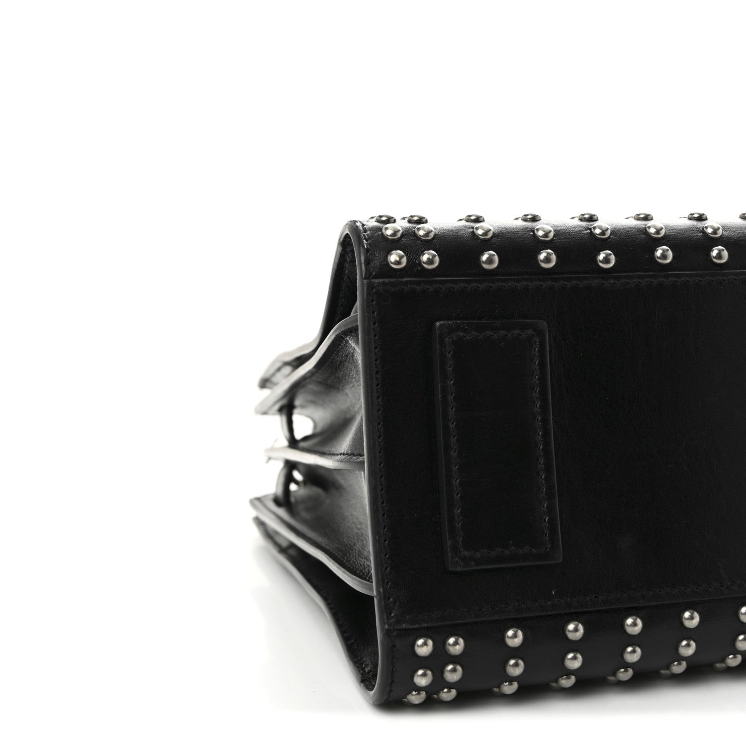 Saint Laurent Smooth Calfskin Studded Small Sac De Jour Black 8 of 9