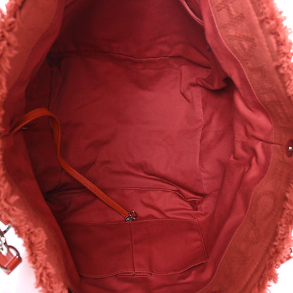 Chanel Canvas Small Double Face Shopping Tote Red 5 of 11