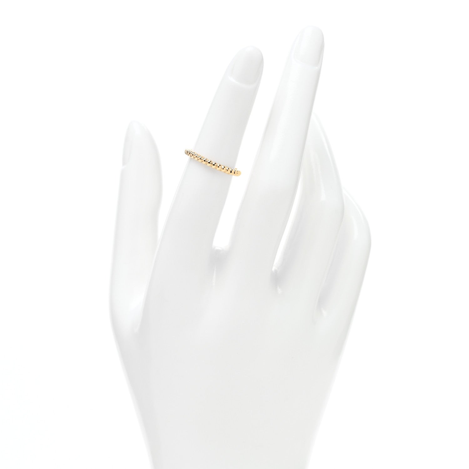 Van Cleef & Arpels 18K Yellow Gold Small Perlee Ring 49 4.75 2 of 5