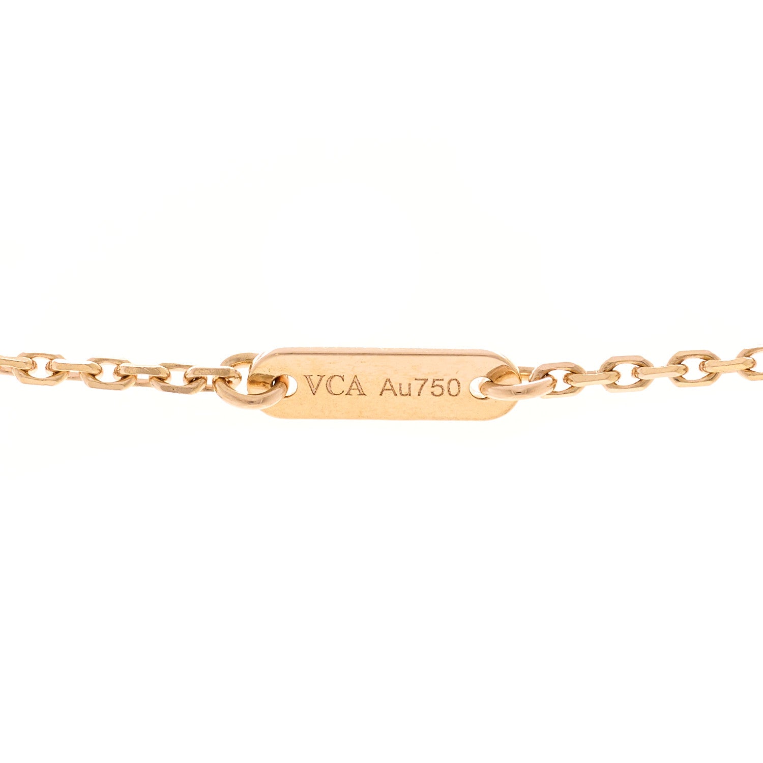 Van Cleef & Arpels 18k Rose Gold Carnelian Sweet Alhambra Heart Pendant Necklace 5 of 5